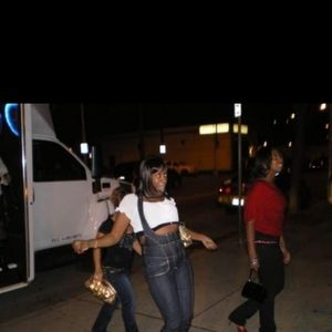 Denim halter jumpsuit Size L